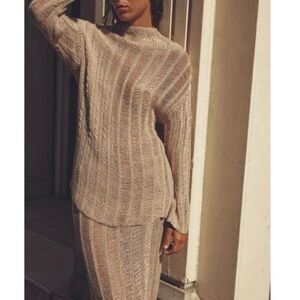 Zara Metallic Long Coverup Top